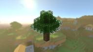 Trees can be broken by punching (Image via Mojang)